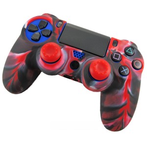 Silikonowa oprawa do PS4 - kolor czerwony