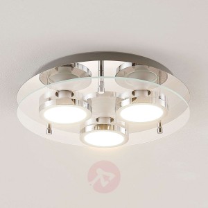 Lindby Gabryl lampa sufitowa LED 3-pkt., okrągła