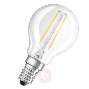 E14 2,5W 827 żarówka kropla LED Retrofit, przezr.