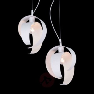 Nowoczesna lampa wisząca Arabica, biała