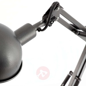 Szara lampa biurkowa Baobab