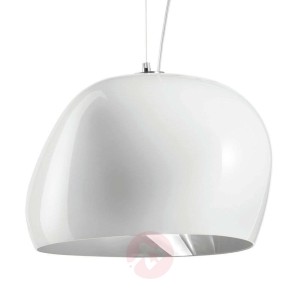 Lampa wisząca Surface Ø 40 cm, E27, biały/stalowy
