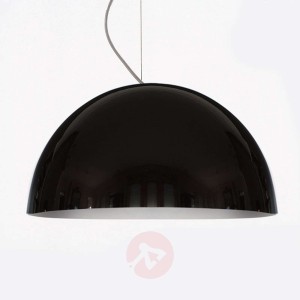 Oluce Sonora - czarna lampa wisząca, 50 cm