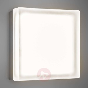 Kwadratowy kinkiet LED Briq 02, ciepła biel