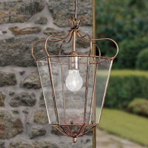 Lampa wisząca FALOTTA, wygląd latarni 1-punktowa