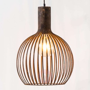 W rdzawym kolorze - lampa wisząca Bedouine, Ø46 cm