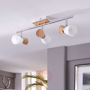 Vivica - 3-punktowa lampa sufitowa z drewna