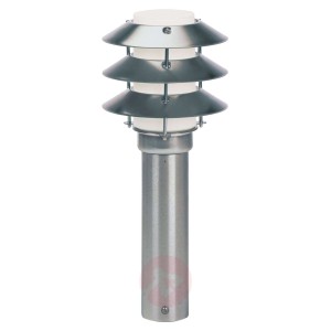Efektowna lampa na cokól Tazio stal szlachetna