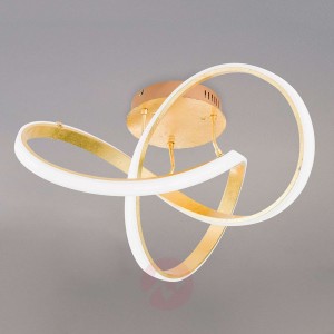 Indigo - lampa sufitowa LED, kolor złoty