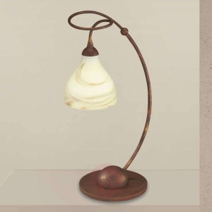 Rustykalna lampa stołowa Mattia