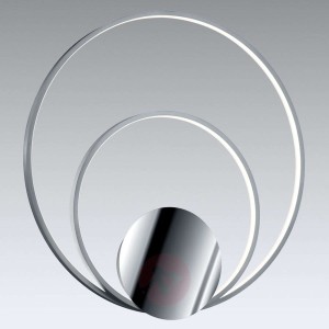 Sedona – ściemniany kinkiet LED, aluminium/chrom