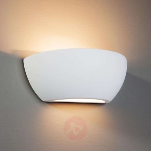 Felia - gipsowa lampa ścienna w kolorze białym