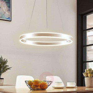 Lampa wisząca LED Lyani chrom, ściemniana, 60 cm