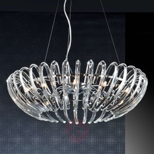 Kryształowa lampa wisząca ARIADNA, przezr., 66 cm
