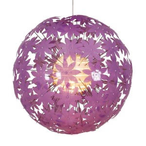 Kulista lampa wisząca YOUNG LIVING, różowa