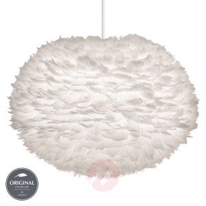 Duża designerska lampa wisząca Eos, biała