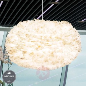 Lampa wisząca Eos X-large, jasnoszary klosz