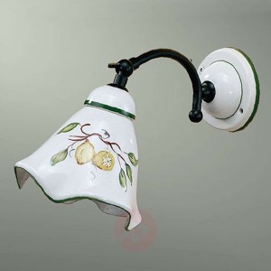 Ceramiczna lampa ścienna FELICIA z cytrynami