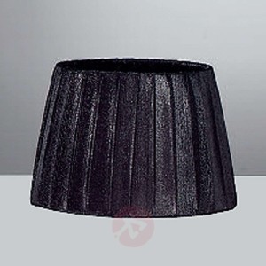 Duży abażur z organzy czarny