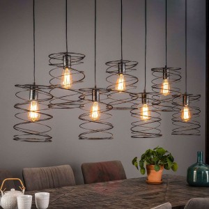 Lampa wisząca Swirlaronda, 7-punktowa