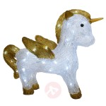 Figurka dekoracyjna LED jednorożec, stojąca