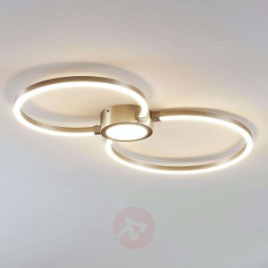 Lampa sufitowa LED Duetto, okręgi