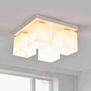 4-punktowa biała lampa sufitowa Vega