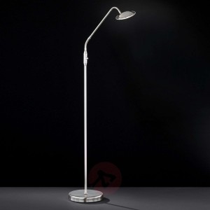 Twin elegancka lampa stojąca LED 1-punktowa nikiel