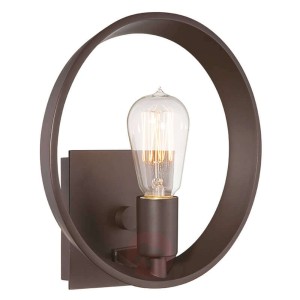 Vintage – lampa ścienna Theater Row, brąz