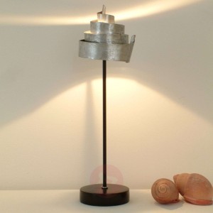 Kształtna lampa stołowa KUGELBLITZ SILBER