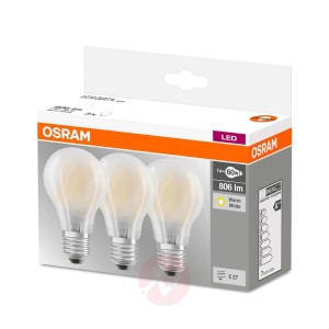 Żarówka LED E27 7W, 806 lumenów, zestaw 3 szt.