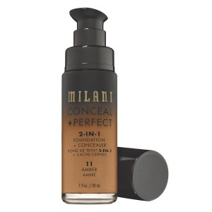 Milani Conceal & Perfect 2-In-1 Foundation + Concealer, Amber (30 ml)