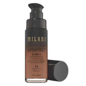 Milani Conceal & Perfect 2-In-1 Foundation + Concealer, Chestnut (30 ml)