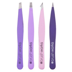 Brushworks HD Combination Tweezer Set, Mixed 5060226338504