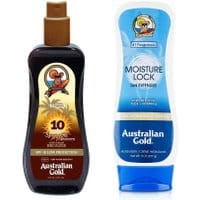 Australian Gold SPF 10 Spray Gel Bronzer 237ml + Australian Gold Moisture Lock 227g