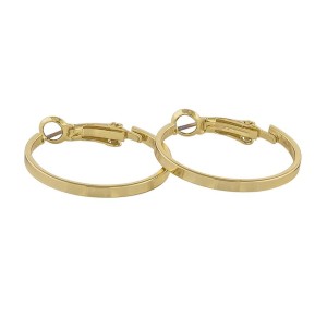 Snö Of Sweden Moe Ring Earring, Plain Gold (25 mm) - Kolczyki