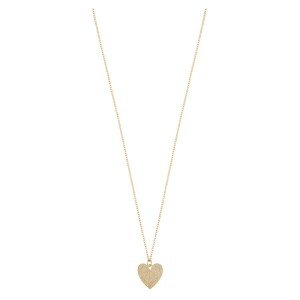 Snö of Sweden Mii Pendant Necklace, Plain Gold (42 cm)