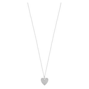 Snö of Sweden Mii Pendant Necklace, Plain Silver (42 cm)