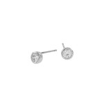 Snö of Sweden Noice Small Earring, Silver/Clear - Kolczyki
