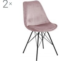 Zestaw 2 krzeseł do jadalni Eris Pink