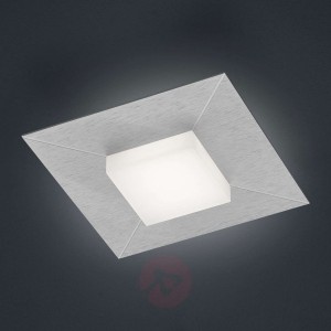 BANKAMP Diamond lampa sufitowa 17x17cm, srebrna