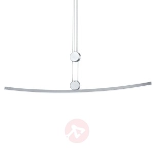 B-Leuchten Move lampa wisząca, lekko wygięty klosz