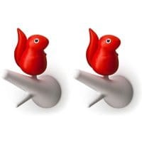Zestaw 2 wieszaków Squirrel White Red
