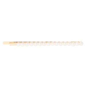 Hairclip pearl Slim 03 Gold