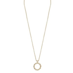 Snö Of Sweden Turn Pendant Neck, 42 Plain Gold