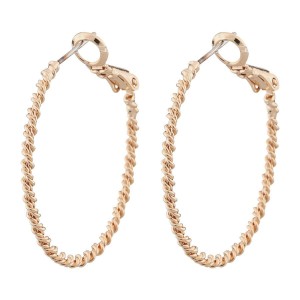 Snö Of Sweden Madeleine Ring Ear 30mm, Plain Rosé