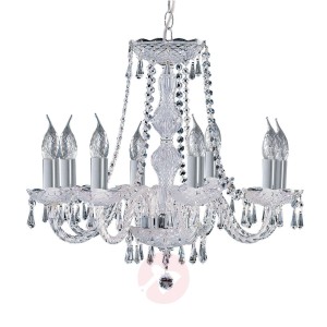 8-punktowy kryształowy żyrandol HALE