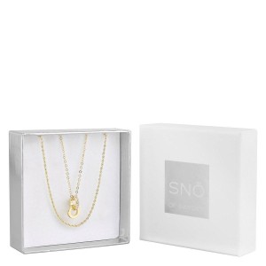 Snö of Sweden Crystal Royal Pendant Necklace Set – Gold / Clear