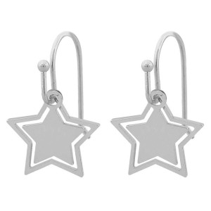 Snow Of Sweden Steira Pendant Ear Plain Silver
