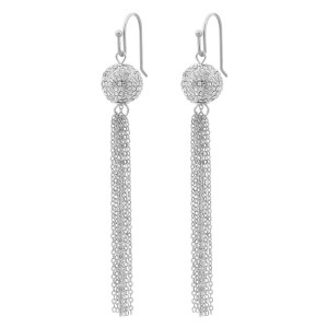 Snö Of Sweden Zin Tassel Ear ─ Silver / Clear